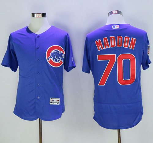 Cubs #70 Joe Maddon Blue Flexbase Authentic Collection Stitched MLB Jersey - Click Image to Close